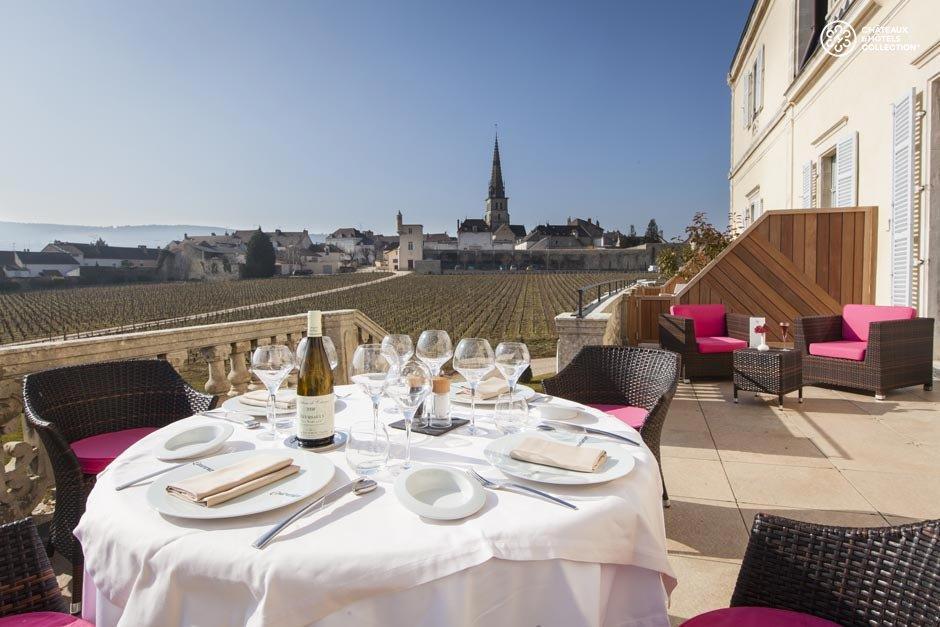 Chateau & Spa De La Cueillette Meursault Restoran fotoğraf